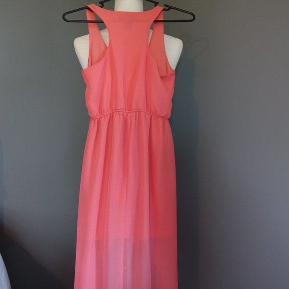 Wet Seal High Low Tank top Dress in Peach - Picture 5 of 7